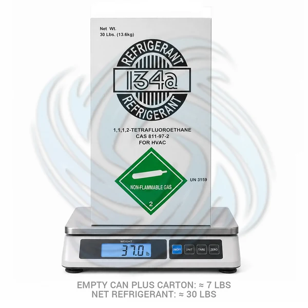 30 lb R134A Refrigerant Cylinder for Automotive A/C & Refrigeration
