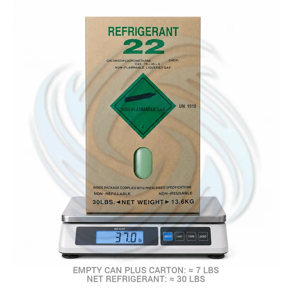 R22 Refrigerant 30 lb Cylinder for HVAC & Refrigeration