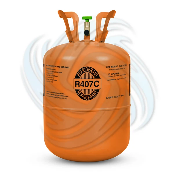 25 lb R407C Refrigerant Cylinder for HVAC & Refrigeration