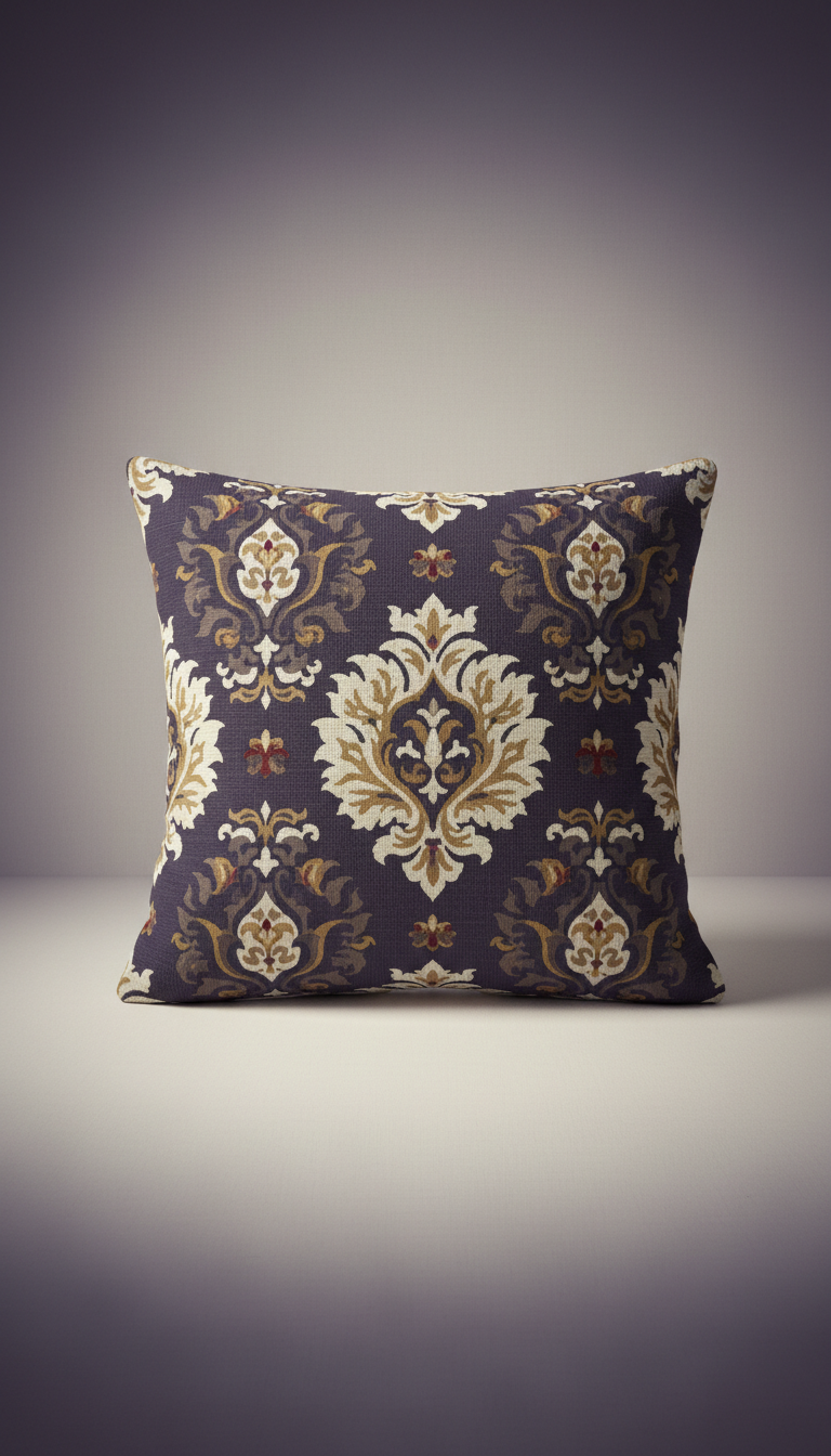 Heritage Motif Linen Pillow
